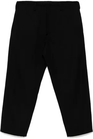 YOHJI YAMAMOTO Pantalones rectos con cierre de botón