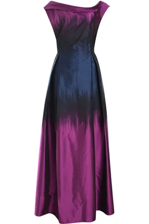 TALBOT RUNHOF Vestido largo con efecto sombreado