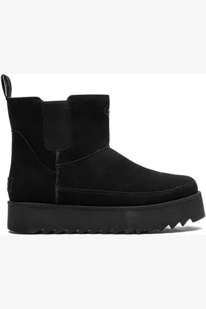 UGG Botas Chelsea Platform Mini "Black Suede"