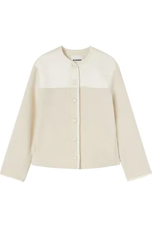 Jil Sander Chaqueta de vellón a paneles