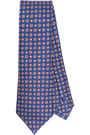 Kiton Corbata con estampado geométrico