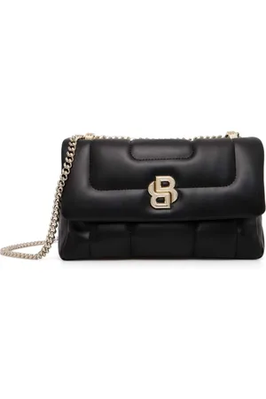 HUGO BOSS Bolso de hombro con placa del monograma