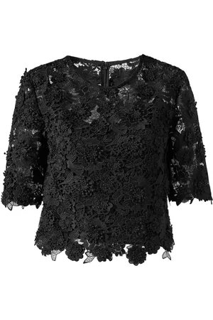 Carolina Herrera Top con encaje floral
