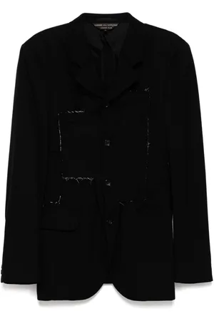 Comme des Garçons Blazer con detalle envejecido