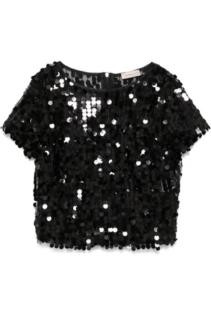 BLANCA Top con lentejuelas