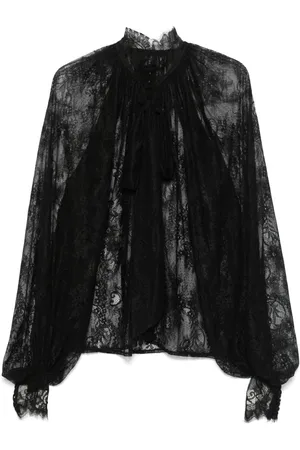 Ana Radu Blusa Chantilly de encaje