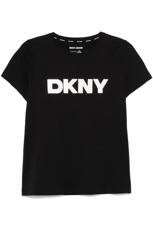 DKNY Camiseta con logo de lentejuelas