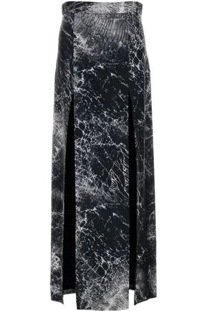 Alexander McQueen Falda con motivo abstracto