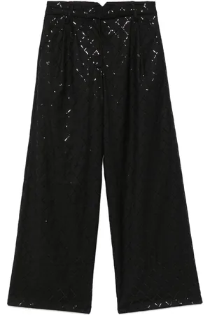 ROTATE Pantalones anchos con lentejuelas