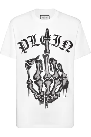 Philipp Plein Camiseta con apliques de strass
