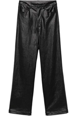 ROTATE Pantalones rectos con diseño trenzado