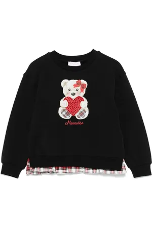 MONNALISA Sudadera con motivo Teddy Bear en strass