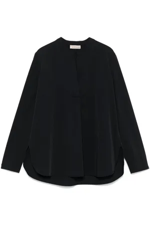 BLANCA Blusa con cuello mao