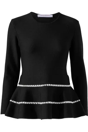 Carolina Herrera Top con detalle de perlas