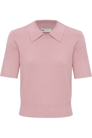 Tory Burch Camiseta tipo polo texturizado
