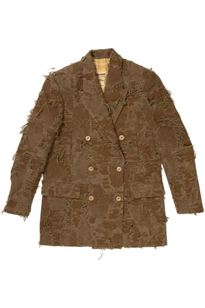 UMA WANG Blazer con efecto envejecido
