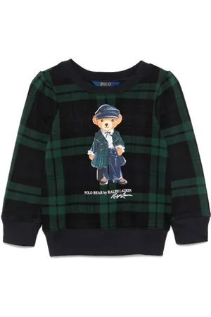 Ralph Lauren Sudadera Polo Bear a cuadros