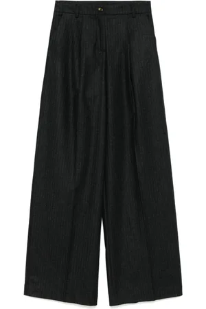 LE SULLY STUDIO Pantalones palazzo a rayas diplomáticas