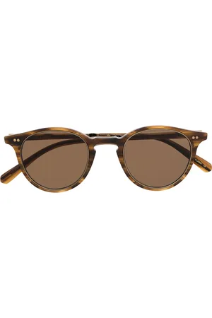 GARRETT LEIGHT Gafas de sol con montura redonda de carey