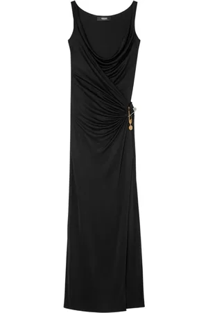 VERSACE Vestido de fiesta Safety Pin fruncido