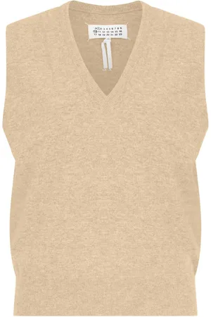 Maison Margiela Chaleco con cuello en V