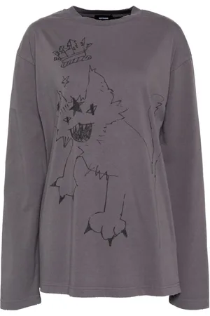 We11 Done Camiseta Monster de manga larga