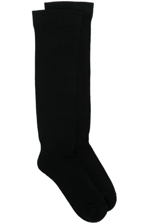 Rick Owens Calcetines con logo en intarsia