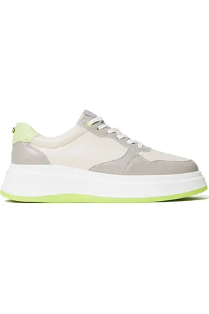 Twin-Set Zapatillas de cuero artificial con diseño colour block