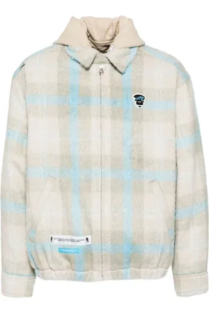 A Bathing Ape Chaqueta con capucha y pelo artificial