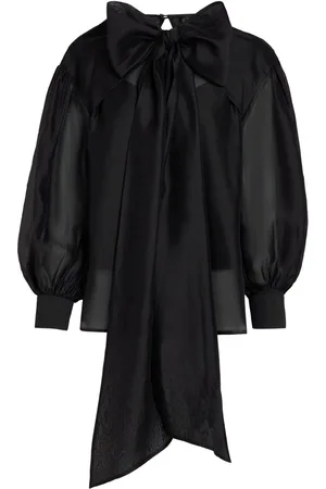Karl Lagerfeld Blusa oversize con detalle de lazo