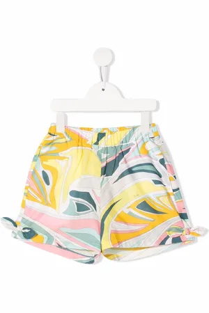 PUCCI Junior Pantalones cortos con estampado abstracto