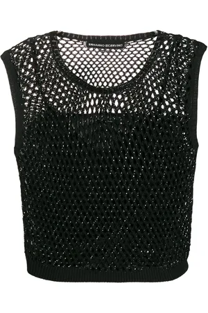ERMANNO SCERVINO Camiseta de tirantes con apliques de cristal