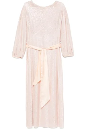FORTE FORTE Vestido midi con motivo de pied de poule
