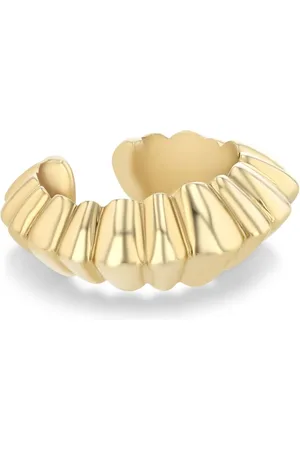 Lizzie Mandler Pendiente earcuff Crescent en oro amarillo de 18 ct