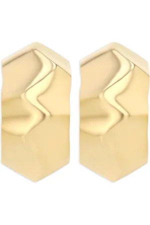 Lizzie Mandler Pendientes Small Wave en oro amarillo de 18 ct