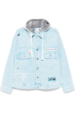 A Bathing Ape Chaqueta con capucha y logo de cara de luna