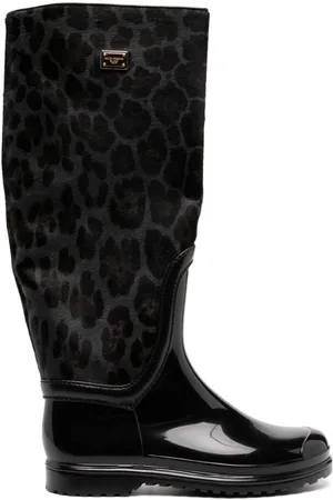 Dolce & Gabbana Botas con estampado de leopardo