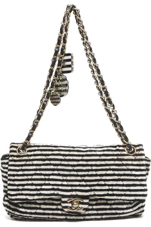 CHANEL Bolso de hombro a rayas 2006