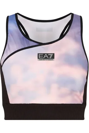 EA7 Top de compresión con logo estampado