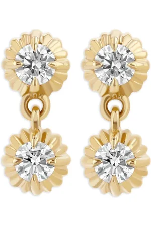 Lizzie Mandler Pendientes en oro amarillo de 18 ct con diamantes