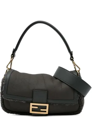 Fendi Bolso satchel Baguette con ribete de pelo 2010-2024