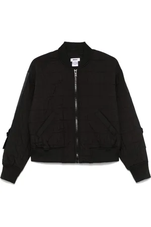 DKNY Plumífero bómber con logo de apliques