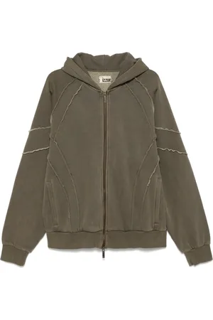 Izzue Chaqueta con capucha y panel con efecto envejecido