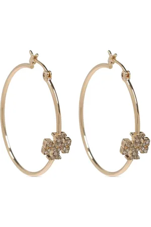 Tory Burch Pendientes con placa del logo