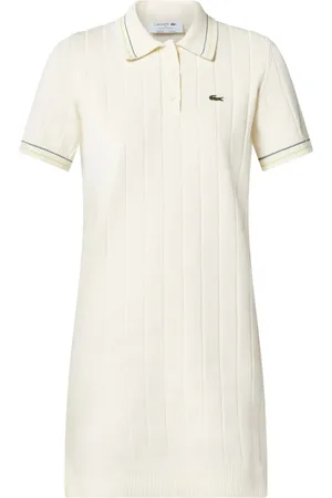 Lacoste Vestido corto tipo polo de manga corta