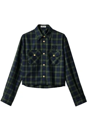 Miu Miu Camisa a cuadros