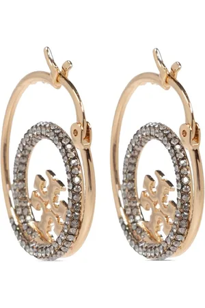 Tory Burch Pendientes con placa del logo