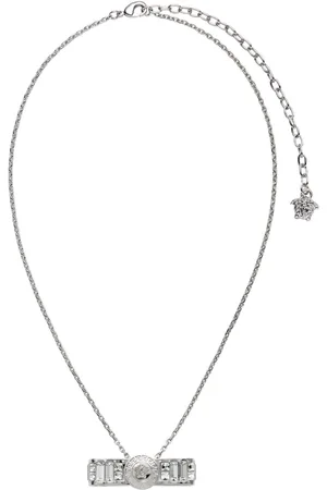 VERSACE Collar Gianni Ribbon con colgante de cristal