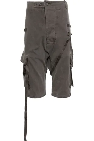11 BY BORIS BIDJAN SABERI Pantalones cortos de deporte cargo con efecto lavado