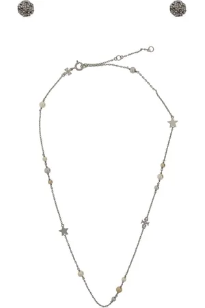 Tory Burch Conjunto de collar y pendientes Double T